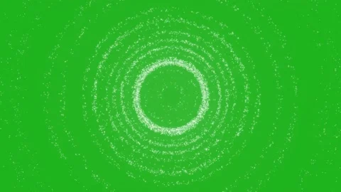 Tiny particle waves motion graphics with green screen background Stock Footage 133426326