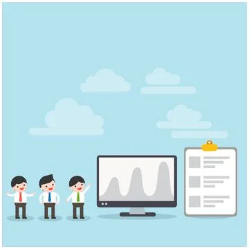 Tiny people and SEO optimized pages Free Vector Stock Illustration