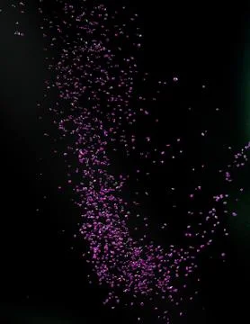 Tiny pieces of pink crystal Stock Illustration