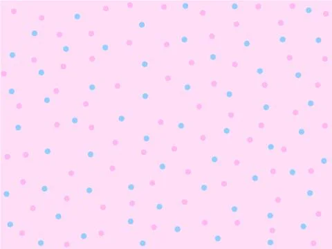 Tiny Pink and blue dot seamless pattern, Pink and Blue dot on light pink back イラスト素材