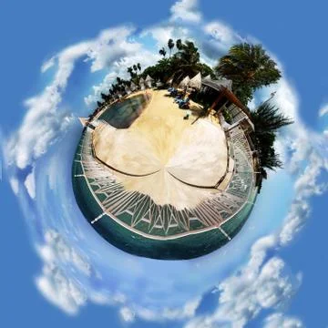 Tiny Planet Resort Stock Photos