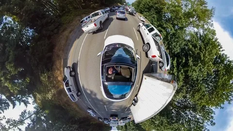 Tiny Planet Rush Hour Stock-Footage 114617462