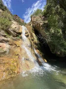 Tiny pure waterfall Stock Photos