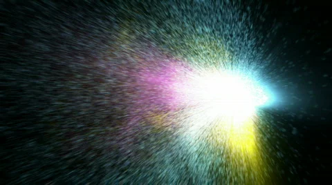 Tiny rainbow colored particles Stock Footage 489126