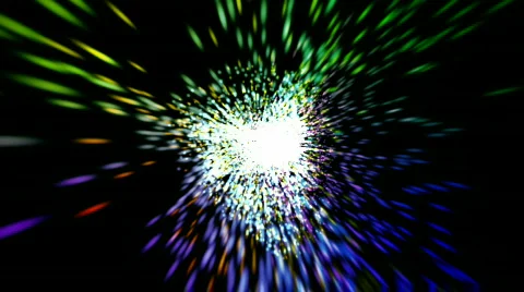 Tiny rainbow colored particles Stock Footage 495996