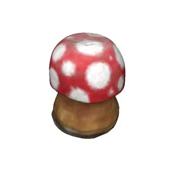 Tiny Red Mushroom 3D Model