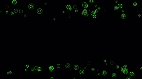 Tiny Rings Within Rings Green Rings Over Black Seamless Loop Motion Backgound 4K Stock Footage 71569256