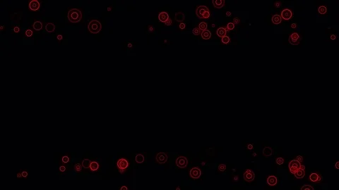 Tiny Rings Within Rings Red Rings Over Black Seamless Loop Motion Backgound 4K Stock Footage 71569180
