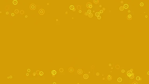 Tiny Rings Within Rings Yellow Seamless Loop Motion Backgound 4K Stock Footage 71568968