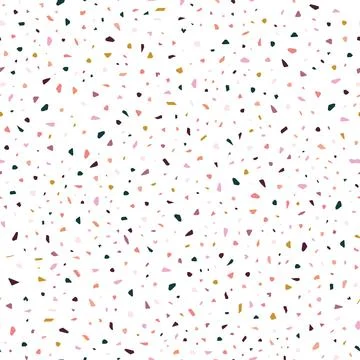 Tiny Scale Italian Terrazzo Seamless Pattern. Venetian Marble Flooring Texture Stock Illustration