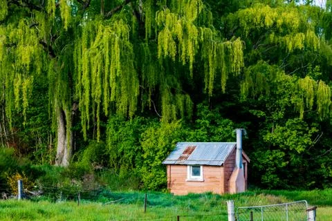 A Tiny Shed Under Cover Stock Photos