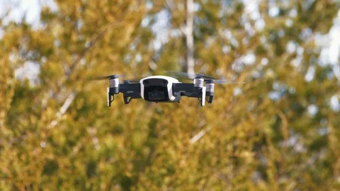 Tiny Small Flying Drone Stock Footage 85817876