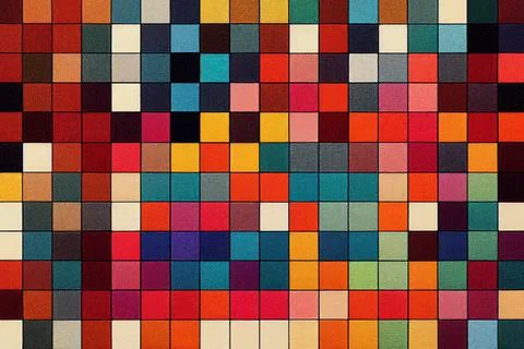 Tiny squares different color pattern background. Colorful hd wallpaper Stock Illustration