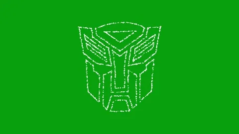 Tiny stars blinking in the shape of Autobots logo Stock Footage 246038252