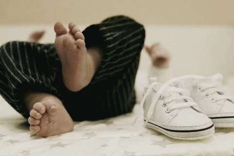 Tiny Steps of Joy Foto stock