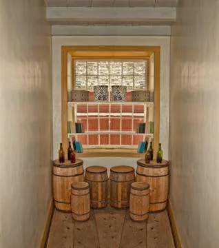 Tiny storage room Stock Photos