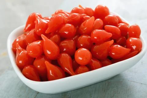 Tiny sweet chillies Foto stock