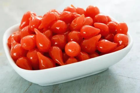 Tiny sweet chillies Foto stock