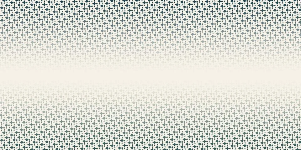 Tiny teal geometric marks dissolve toward a bright central band, forming a .. Stock Illustration