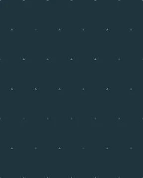 Tiny understated geometric marks are spaced across a deep blue-gray field, .. Stock-Illustration