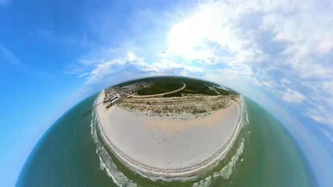 Tiny view of St Augustine Beach Florida 2026 Vídeo Stock 337917188