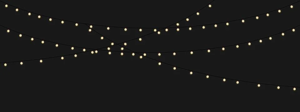 Tiny warm dots across a soft gradient minimal festive lights with elegant Stock Illustration