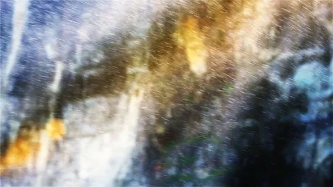 Tiny Water Drops Against Mountain Rock, Splashing Water Against Sun Rays. Video stock 86838954