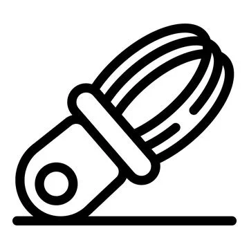 Tiny whisk resting on countertop, preparing ingredients for baking イラスト素材