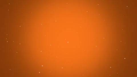 Tiny white particles floating on orange background loop Video stock 348046332
