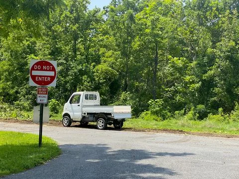 Tiny Work Truck Stock Photos