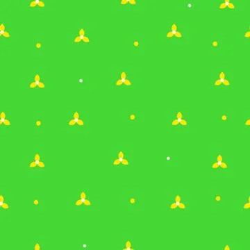 Tiny yellow daisies Stock Illustration