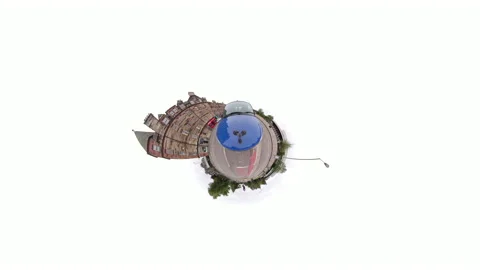 Tinyplanet 360 drive in Edinburgh 11 of 17 Stock Footage 137482147