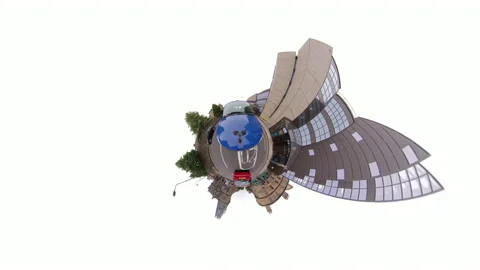 Tinyplanet 360 drive in Edinburgh 13 of 17 Stock Footage 137483242