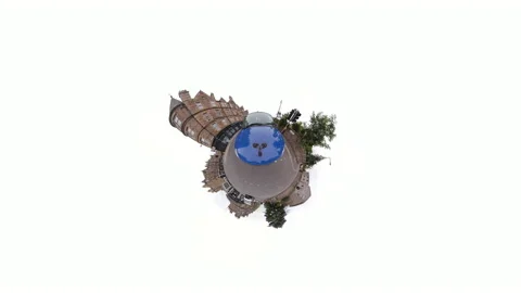 Tinyplanet 360 drive in Edinburgh 15 of 17 Stock Footage 137485296