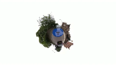 Tinyplanet 360 drive in Edinburgh 3 of 17 Stock Footage 137471236