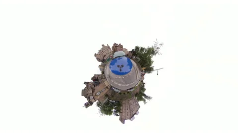 Tinyplanet 360 drive in Edinburgh 8 of 17 Stock Footage 137475058