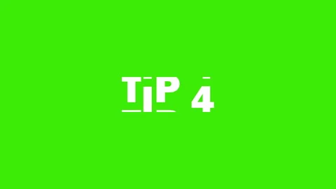 Tip 4 text Animation slot machine effect on a green screen Stock Footage 255241462