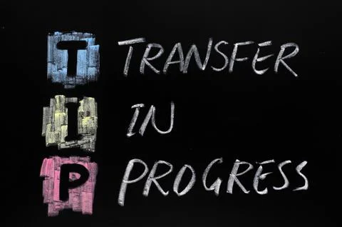 Tip acronym,transfer in progress Stock Photos