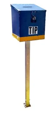 Tip box on a pole Stock Photos