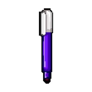 Tip highlighter pixel art vector illustration sign color Illustrazione stock