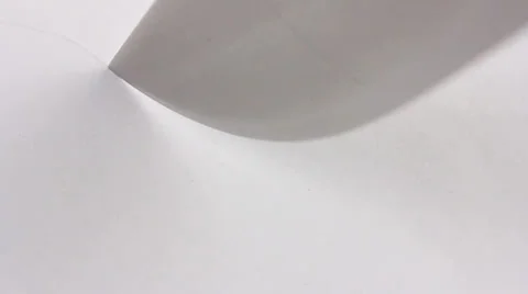 The tip of the knife draws a curve on paper Video stock 24615448