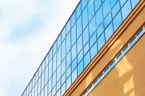 The tip of a modern building Stock Photos