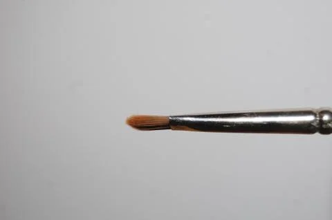 Tip of a paint brush on a white background Stock Photos