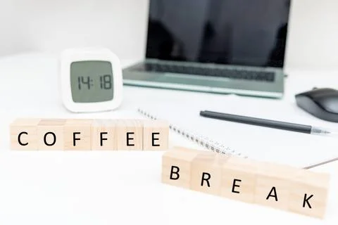 Tip Reminder to take coffee break from work recover and maintain mental healt 写真素材