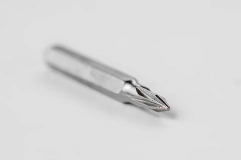 Tip on a screwdriver cross-shaped close-up Stock Photos
