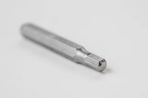 The tip on the screwdriver hexagonal close-up Stock Photos