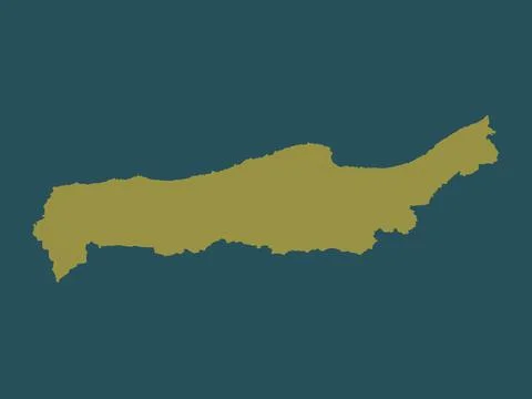 Tipaza, Algeria. Solid color shape Stock Illustration
