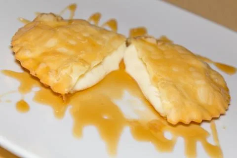 A tipical sardinian dessert Stock Photos