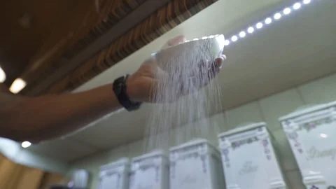 Tipp off the sugar Stock Footage 127093961