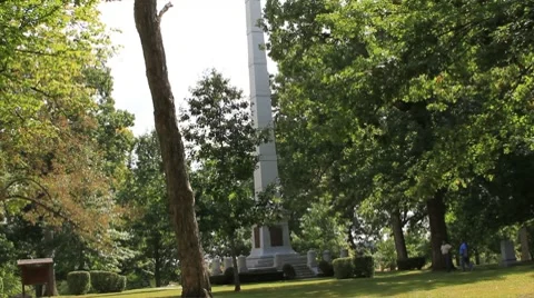 Tippecanoe Monument Stock Footage 8777979